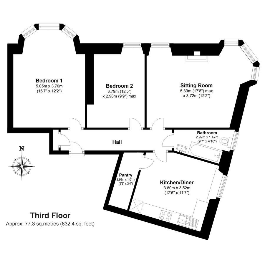 Апартаменти Belhaven Terrace Единбург Екстер'єр фото